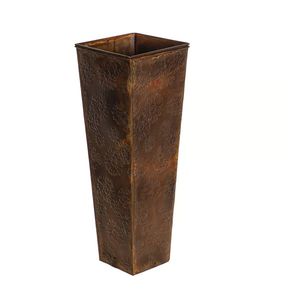 Vase à fleurs en métal de ferme antique fait à la main et rustique pour banquets en plein air vase à fleurs décoration de salon vase à fleurs en métal - Product Image 5