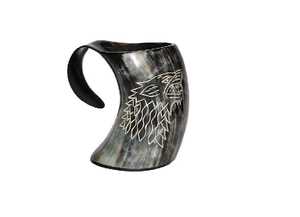 Taza de cuerno real medieval hecha a mano para manualidades naturales Ale-Ofertas al por mayor - Product Image 2