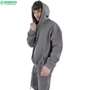 Sudaderas con Capucha Extra Grandes Personalizadas Unisex de Primera Calidad, Sudaderas Térmicas Transpirables de Forro Polar Técnico, Poliéster/Algodón, Hombros Caídos - Product Image 2