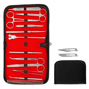 11 pièces Kit de dissection d'étudiant en anatomie ensemble de dissection de laboratoire de biologie Premium étudiants en médecine vétérinaire - Product Image 2