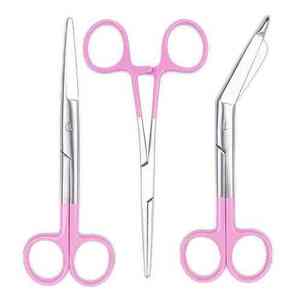 Juego de tijeras quirúrgicas Kelly Forceps con mangos coloridos, tijeras de corte de vendaje, herramientas médicas para uso clínico - Product Image 5