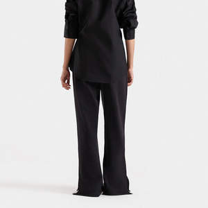 New Arrival Custom Logo Print Women Flare Track <b>Pant</b> Fitness And Casual Wear High Waist Low MOQ Flare Track <b>Pants</b> - Product Image 3