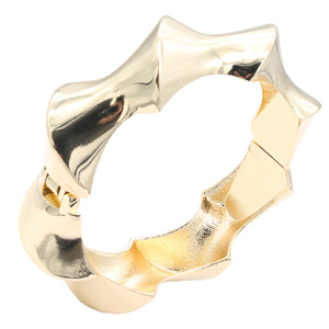 Braccialetti di moda a cerniera placcati in oro elegante Design Bangle per le donne - Product Image 2