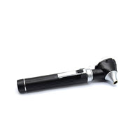 Customizable Color Options Manual Mini Otoscope LED Fiber Optic 10 Plastic Cannula Black Stainless Steel Surgical MOL