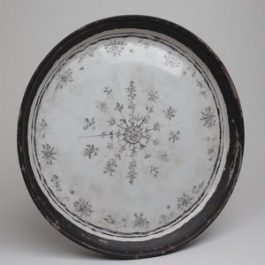 Placa de cargador de hierro de Metal de rubor nacarado inspirado cuarzo rosa piedra preciosa satén brillo femenino elegante Art Deco Mesa ligera - Product Image 4