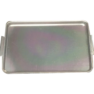 Estilo de lujo Logotipo personalizado Hotel Restaurante Rectangular Galleta Metal Bandeja para servir comida Bandeja rodante de acero inoxidable - Product Image 1