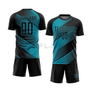 Conjunto de tela de poliéster 100% transpirable, productos de secado rápido, se ajustan a la camiseta con estampado de logotipo personalizado, camiseta de fútbol, kit de fútbol americano - Product Image 2