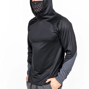 OEM personnalisable sweat à capuche de pêche de haute qualité pour hommes à séchage rapide 100% polyester imperméable respirant grande taille impression par sublimation - Product Image 3