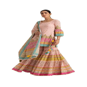 Haute qualité femmes pakistanaise traditionnelle Pathani robe 2023 dernière conception en gros personnalisé couleur ODM - Product Image 5
