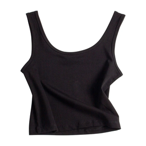 Ropa de gimnasio informal OEM de alta calidad para mujer, Top corto holgado ajustado, camisetas sin mangas, Fitness, algodón, poliéster, estilo Sexy, ropa al por mayor - Product Image 2