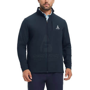 Veste de golf d'hiver pour homme, col montant, logo sur le devant, tissu extensible, respirant, écologique, pour une flexibilité et un confort optimisés, performance au golf - Product Image 2