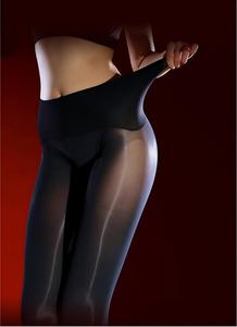 Collants noirs pour femmes <span class=keywords><strong>60</strong></span> deniers, effet velours brillant, semi-opaques, taille haute, sans couture - Product Image 6