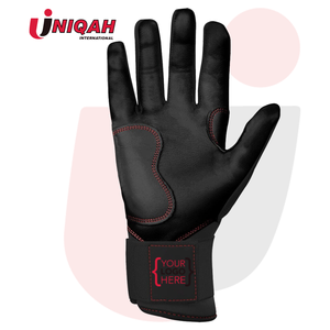 OEM ODM Full Elastic <b>Wrist</b> Wrap Durable Sheepskin <b>Leather</b> Glove New Design Softball Baseball Batting Gloves Manufacturer - Product Image 2