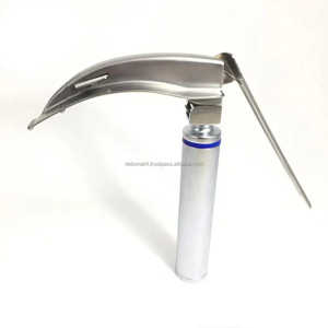 Ensemble laryngoscope à 4 lames à fibre optique McCoy Flexi Tip Instrument chirurgical de diagnostic ORL en acier inoxydable certifié CE OEM - Product Image 3