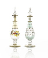 Set de Regalo de Botellas de Perfume de Vidrio Egipcias, 6 Colores, Botellas de Attar Hechas a Mano, Embalaje de Lujo al por Mayor para Marcas de Perfumes