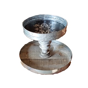 Support de gâteau en métal de fer galvanisé de mariage et de fête à la mode pour accessoires de gâteau d'événement couleur de forme de taille personnalisée - Product Image 1