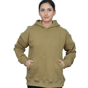 Fournisseur OEM de sweats à capuche décontractés pour l'hiver, style streetwear, couleur unie, nouveau design, sweats à capuche pour femmes, vente en gros de vêtements d'hiver - Product Image 1