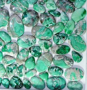 AAA + Cabochons de pierres précieuses en vrac Variscite naturelle de qualité supérieure Mélange de pierres précieuses en vrac de forme et de taille pour la fabrication de bijoux - Product Image 5