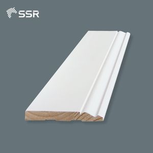 Plinthe murale moderne en pin apprêté, finition gesso, peignable, étanche, modèle SSR - Product Image 3