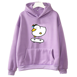 Sweat à capuche ample pour femmes Sweat-shirt surdimensionné décontracté à manches longues Top à capuche tendance Streetwear chaud d'hiver Vente en gros - Product Image 5