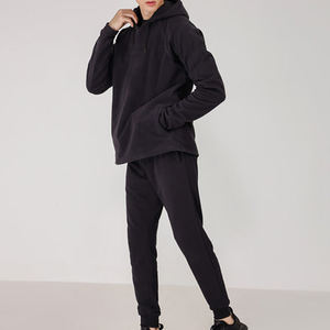 Pull en éponge français poids lourd 500 GSM épais goutte épaule vierge personnaliser surdimensionné à capuche hommes sweats à capuche - Product Image 4