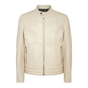 Chaqueta clásica negra de cuero genuino con cuello de pie para hombre 2024 Otoño Invierno moda motocicleta chaqueta personalizada para hombres - Product Image 6