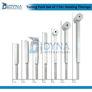 Juego de diapasones de alta calidad de 7 piezas para terapia curativa, instrumentos ENT certificados CE - Product Image 4