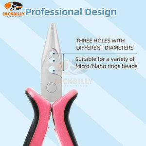 Mini alicates de 3 agujeros para abridor de extensiones de cabello Micro Nano Ring y herramienta de eliminación: se usa para abrir todos los tamaños de microanillos Linkies - Product Image 2