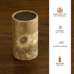 Support/porte-bougie décoratif en bois pour fête, en bois, accessoires de décoration de mariage, support à bougie, vente chaude - Product Image 5