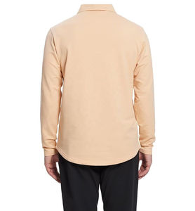 Polo à manches longues pour homme personnalisé 2025, en coton compressé, uni, décontracté, imprimé, grande taille, polo à manches courtes ou longues - Product Image 5