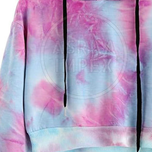 เสื้อฮู้ดมัดย้อมระบายอากาศได้ดีเสื้อฮู้ดย้อมสีทึบปรับแต่งได้ - Product Image 6