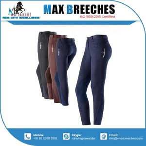 Jodhpurs de nailon unisex con parche de silicona en la rodilla, pantalones de montar a caballo con logotipo personalizado, suministro de equitación ecuestre de un proveedor de confianza - Product Image 6