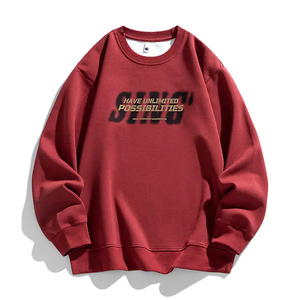 เสื้อกันหนาวมีฮู้ดผู้หญิงเสื้อมีฮู้ดลายไหล่ตกทำจากผ้าฝ้ายน้ำหนักเบาสไตล์ตะวันตกน่ารักลวดลายเรียบคริสต์มาสออกแบบตัวอักษรได้ตามต้องการ - Product Image 1