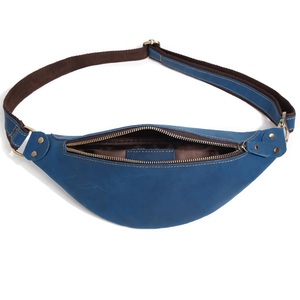 Bolso de cintura de cuero PU Unisex profesional logotipo personalizado vestido antirrobo cierre de cremallera impermeable para deportes de viaje al aire libre - Product Image 4