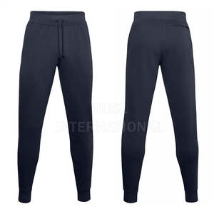 Pantalones de chándal para hombre de alta calidad, pantalones de chándal de estilo informal de algodón, cintura elástica, bolsillo con cremallera lateral, lona ligera recta, OEM - Product Image 4