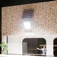 Projecteur solaire de sécurité extérieur BREAKER WARRIOR avec caméra CCTV 100W-800W LED IP65 pour applications de jardin