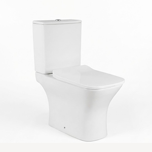 Inodoro de Cerámica de Dos Piezas de Diseño Moderno Ultima con Drenaje en Forma de P y S - Product Image 1