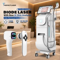 Mesin Penghilang Bulu Laser Diode Kelas Klinik Profesional Perfectlaser untuk Salon Kecantikan Mesin Analisis Kulit AI