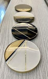 POPULAR Handmade Luxury <b>Resin</b> Coasters Customizable Coloured Square Pads for <b>Table</b> Set of Kitchen Mat Best Price - Product Image 2