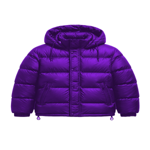 Chaqueta Acolchada Informal Unisex con Capucha, Chaqueta Impermeable con Logotipo Frontal, Chaqueta de Burbujas para Invierno, Servicio OEM Disponible, Tallas XS-XL - Product Image 1