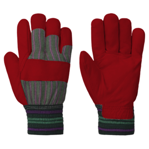 Guantes de seguridad industrial Guantes de trabajo de cuero de grano de vaca Suave y cómodo Resistente a la abrasión para jardinería - Product Image 2