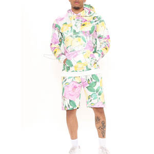 Conjunto de Sudadera con Capucha y Pantalones Cortos para Hombre de Alta Calidad, 100% Algodón, Transpirable, de Secado Rápido, para Verano, Hecho en Pakistán - Product Image 1