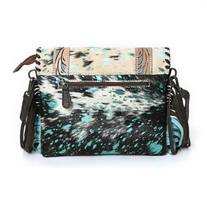 Bolso bandolera de cuero genuino hecho a mano para mujer - Product Image 3