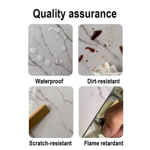 Tablero UV para interiores Atmósfera simple moderna Impermeable y a prueba de humedad Se puede utilizar para la decoración del inodoro Hoja de mármol de PVC - Product Image 6