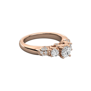 Bague solitaire en or 9 carats pour femmes avec diamant de laboratoire - Product Image 2