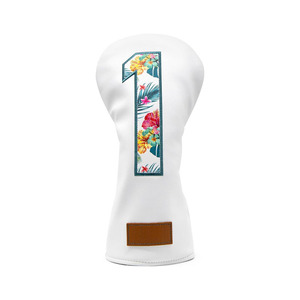 Couvre-chef universel hybride de golf pour hommes, cuir PU, cou élastique, style chaussette, doublure intérieure souple, convient à la plupart des clubs en bois - Product Image 5