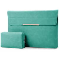 Étui pour ordinateur portable en cuir PVC personnalisable de 13,3 pouces avec poche pour accessoires, sac pour ordinateur portable de haute qualité (couleur et logo personnalisés)