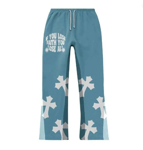 ชุดวอร์มกางเกงวิ่งกางเกงวอร์มมีฮู้ดของผู้ชายกางเกงวอร์มกางเกงลายนูนแบบลำลองกำหนด3D เอง - Product Image 3