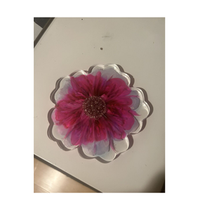Epoxy Resin coaster Table Decor Handmade with <b>Thick</b> Epoxy Resin Cup Mat Floral coaster for Selling Products - Product Image 1