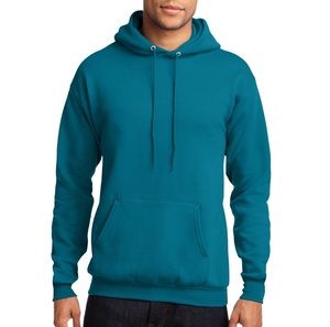 Sweat à capuche surdimensionné épais allongé de couleur noire unie à encolure croisée coupe-vent hiver épaule à capuche - Product Image 2